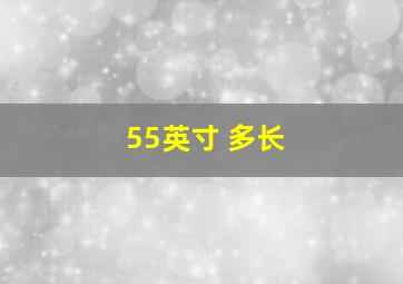 55英寸 多长